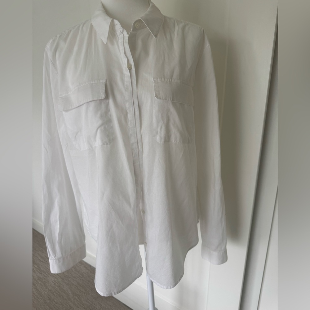 Joie Classic White Button-Down Shirt